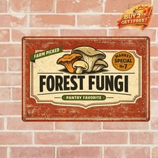 Aoyego Mushroom Vintage Metal Tin Sign for Cafe Bar Pub Wall Decor 8x12 picture