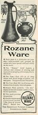 Rozane Ware 1905 Urn Vase Roseville Pottery Zanesville OH Vintage Print Ad picture