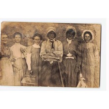 Antique RPPC Postcard Bowman Family Church Party Group Portrait Women Bonnets picture