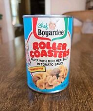 Vintage Chef Boyardee Multicolored Metal Can Piggy Bank Roller Coaster picture