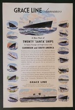 1946 Grace Line New Fleet Vintage 7x10