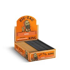 😎 ZIG ZAG BLACK KING SIZE CIGARETTE PAPER 💚 24 BOOKLET 💛 SLOW SMOOTH BURNING picture