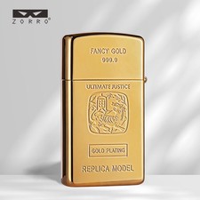 ZORRO Ladies Golden Diamond Tiger Kerosene Lighter, Windproof High-end New picture