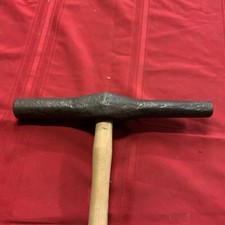 Warwood Iron Blacksmith Two Sided Round Pick 1” And 1 1/2” Spike Pick 10.5 Lbs picture