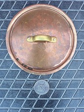 Nice Small Vintage Copper Lid☆ Little Old Copper Kitchen Cookware picture