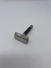 Vintage 1974 Gillette Super Speed Flare Tip DE Safety Razor TTO black handle U4 picture