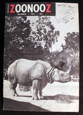 Walt Disney Studio Library 1963 ZOONOOZ Magazine Rhinoceros + Art San Diego Zoo picture
