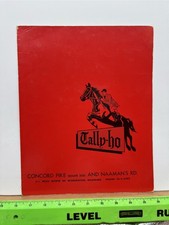 1950s ? Tally Ho Wilmington Delaware Restaurant Tavern Hotel Inn Menu Vintage picture