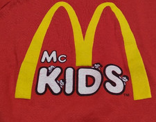 VINTAGE McDONALD'S McKIDS RED LONG SLEEVE SWEAT SHIRT - SIZE L (7) picture