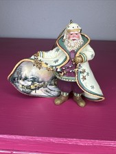 Thomas Kinkade Ashton Drake Old World Santa MAINSTREET AT CHRISTMAS Ornament picture