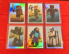 Panini Minecraft 6 Limited Edition Full Set Steve Alex & Co 2020 2021 Holo SP picture