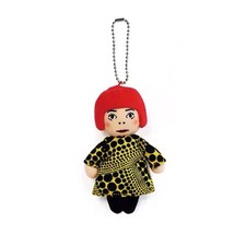 10cm New Yayoi Kusama humanoid Polka-dot No face Man keychain bag hanging picture