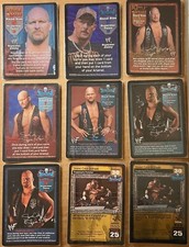★ WWE WWF RAW DEAL CCG ★ Stone Cold Steve Austin || Near Complete Set picture
