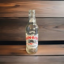 VTG Sun Rise Beverage Bottle 7 Oz Coca Cola Company Great Graphics Collectible picture
