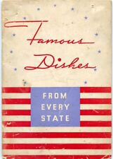 Famous Dishes Every State Vintage Depression Era Recipe Cookbook Frigidaire 1936 picture