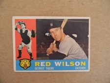 1960 Topps Baseball Card 379 Red Wilson picture