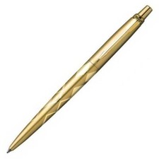   Parker Jotter Gold Ballpoint Pen New In Box  Blue Med Pt Made In Uk picture