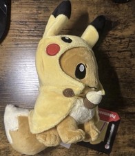 Pokémon Center Eevee Wearing Pikachu Cape Plush Stuffed Animal w/Tags 2019 picture
