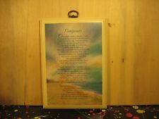 Footprints Poem Hallmark Christian Inspirational Religious Wall Plaque picture