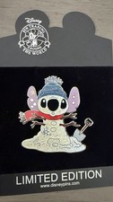 Disney Shopping DS Stitch Snowman Winter Series LE100 Pin - PP59057 picture