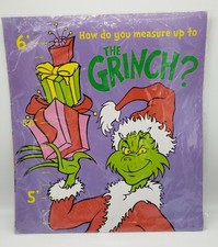 Vintage How The Grinch Stole Christmas 6 Foot Growth Chart Universal Studios  picture