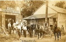 J.J. Toland Horseshoeing & Repairing West Alexander PA 1909 RPPC Postcard COPY picture