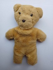 Vtg Toosipegs Teddy Bear Golden Yellow Bean Plush Flocked Nose 10