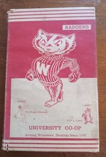 1950s UW WISCONSIN BADGER BOOK COVER W Engineering Drawing Book picture