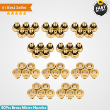 50Pcs Brass Mister Nozzles, 0.012