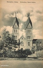 c1914 Picture Postcard - Assumption Abbey In Richardton, North Dakota ~ #-8798 picture