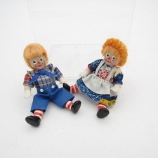 Miniature Raggedy Ann and Andy, Great Condition picture