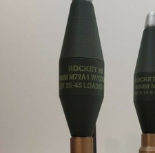 Hand-Painted 66mm M72A1 LAW Rocket Replica - Inert 3D Printed Prop picture