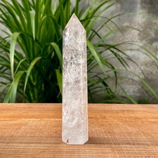 169G Natural Clear Quartz Obelisk Crystal Energy Tower Point Reiki Healing Gem picture