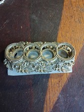 Beautiful Vintage 1960s Ornate Metal Tube Lipstick holder made by The Bucklers.  picture