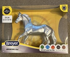Breyer 2024 Iridium Metal Elements Silver Mustang Harper Classic Horse NIB picture