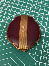 Vintage 1930's ELGIN AMERICAN Compact Powder Puff Case Mirror Makeup Snuff Box picture
