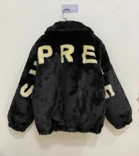 Supreme Faux Fur Bomber Jacket Black picture