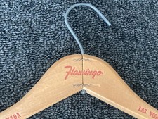 Vintage Rare “Fabulous FLAMINGO Hotel Casino Las Vegas Nevada Wooden Hanger picture