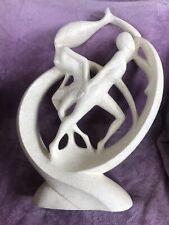 Jaru Ceramic Modernist Lovers Couple Sculpture Abstract Statue Figurine picture