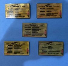 Disney Pin WDW 40th Anniversary Retro Ticket Book Booster Set A B C D E 81877 picture