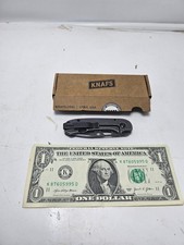 Knafs Lander 5 Folding Knife Black Stonewash D2 Blade EDC Pocket Knife 2