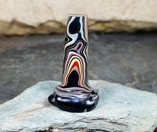 Finished Piece of Fordite-Military Fordite-63.87mm x 20.11mm x 16.25mm picture