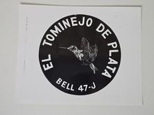 1956 Bell 47J Silver Hummingbird Latin America Tour Emblem 8x10 Photo Archive picture