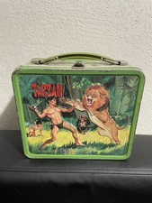 Tarzan Metal Lunch Box Aladdin 1966 Banner Productions VTG Nashville No Thermos picture