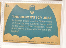 BATMAN: 1966 TOPPS (USA) BLUE BAT / COWL BACK CARDS = COMPLETE SET OF 44 CARDS picture