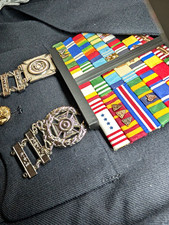 Squared Away Uniform Ribbon Rack & Badges Alignment Tool Kit w/ Case, Militaria picture