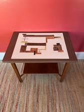 Rare Signed Sascha Brastoff Accent Table/MCM Furniture picture
