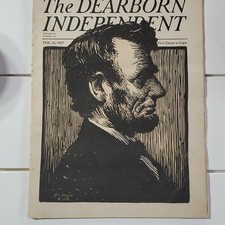 The Dearborn Independent February 12, 1927 Abraham Lincoln Issue Magazine picture