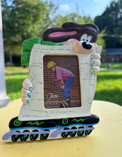 Vintage Fetco Rollerblade Dog Picture Frame 2x3 1990s Novelty Resin Photo Frame picture