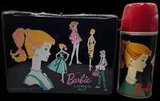 1962 BARBIE VINYL LUNCHBOX w/Thermos Vintage Please read description picture